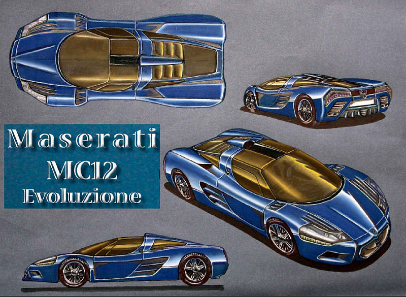 maserati drawings