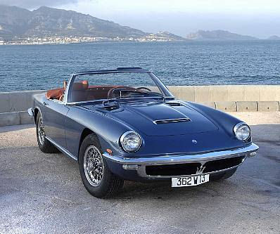 Last of the classic 6cylinder Maseratis the Pietro Fruastyled Mistral 