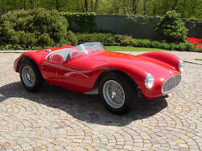 A breathtaking Maserati A6GCS on display at the New York presentation of 