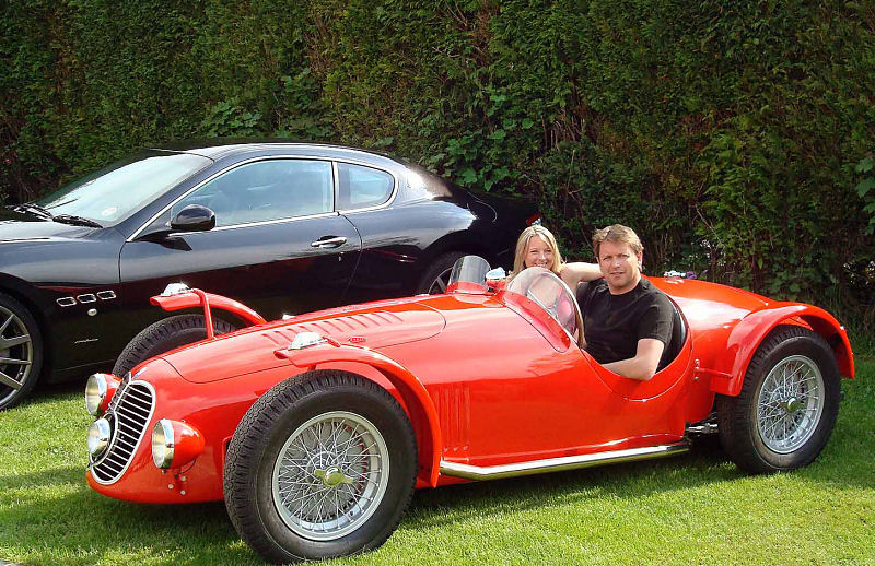 Sarah BennettBaggs and James Martin in the Maserati A6GCS