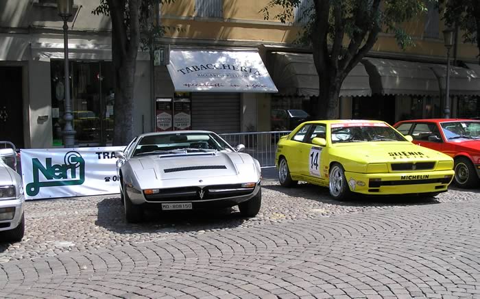 A Maserati Merak 2000 and a 1995 specification Ghibli Open Cup Mirandola 