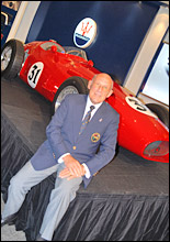 Sir Stirling Moss and the 250F - ©New Zealand Herald