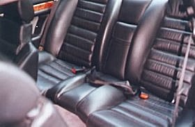 Standard rear seat